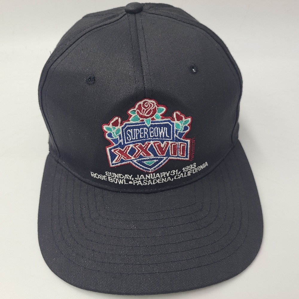 Vintage Super Bowl XXVII Hat Snapback New Era Pro Model‎ Black NFL 1993 Idee Men